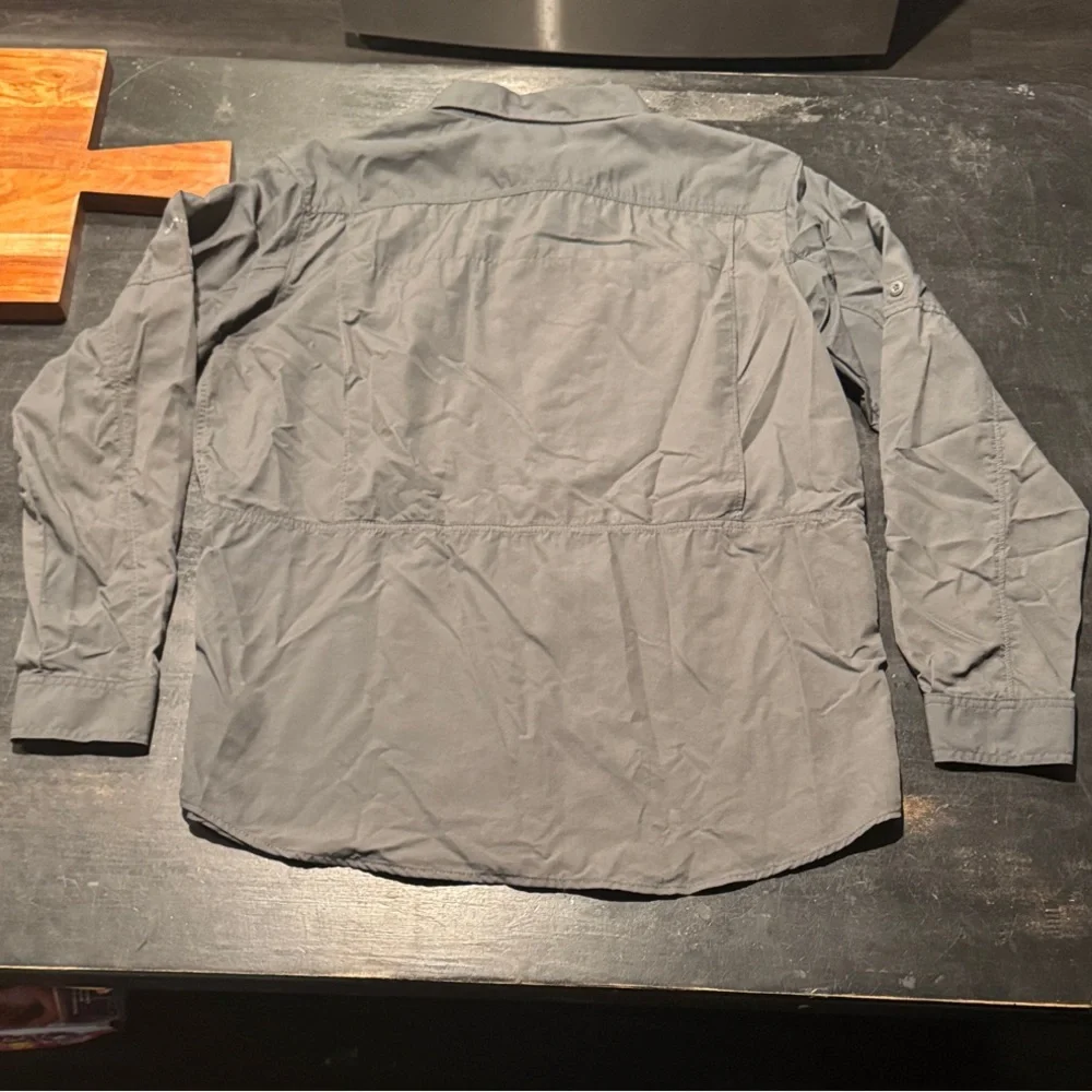 NEW Columbia Omni Shade Sun Protection Men's Gray Button-Up Size Large - Picture 4 of 4